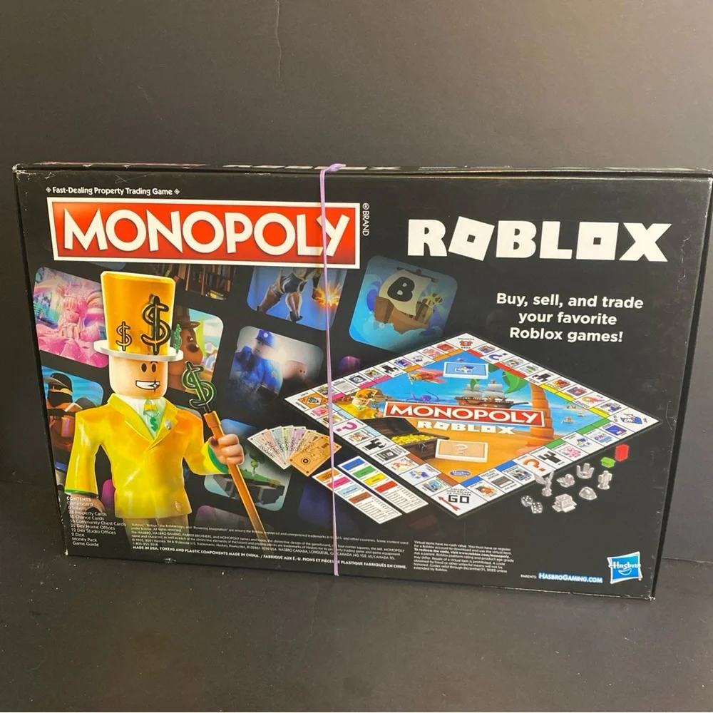 Monopoly Roblox 2022 Edition Board Game Night‎ Classic Strategy Rare, COMPLETE